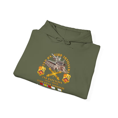 Unisex Heavy Blend™ Hooded Sweatshirt - Army - 2nd Bn 83rd Artillery w M110 - Babenhausen Germany w COLD SVC