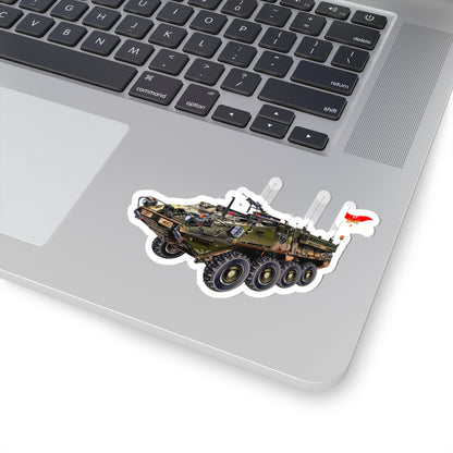 Kiss-Cut Stickers - Army - 3rd Squadron, 17th Cavalry Regiment Stryker Vehicle wo Txt