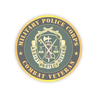 Kiss-Cut Stickers - Army - Military Police Corps Regimental Crest - Combat Veteran