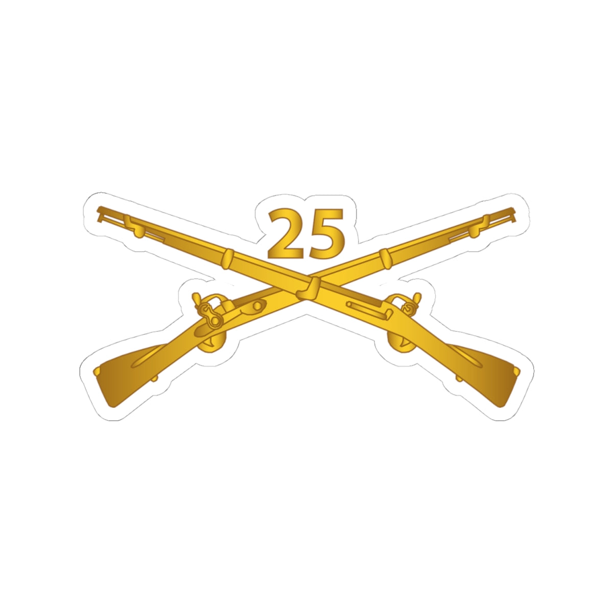 Kiss-Cut Stickers - Army - 25th Infantry Regiment Branch wo Txt