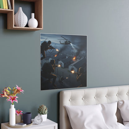 Indoor and Outdoor Silk Posters - Son Tay Rescue during the Vietnam War