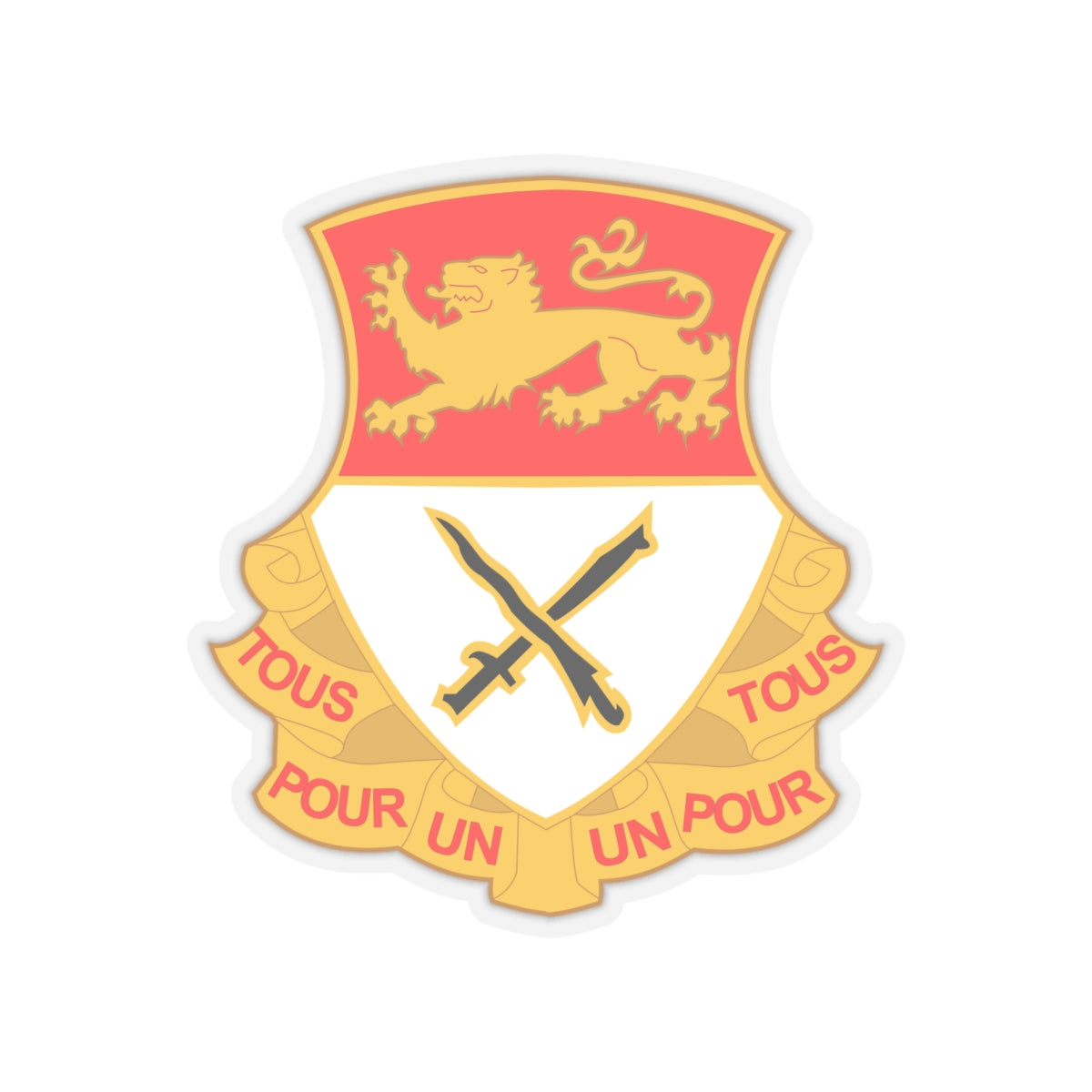 Kiss-Cut Stickers - Army  - 15th Cavalry Regiment wo Txt