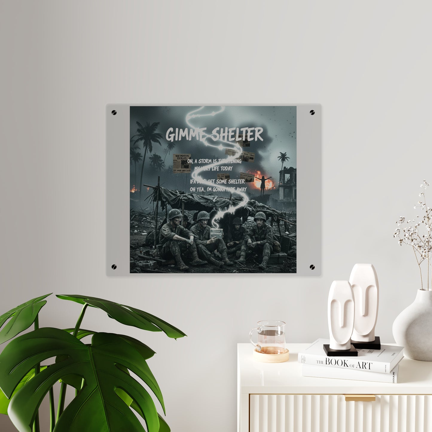 Acrylic Wall Art Panel - Giveme Shelter X 2024