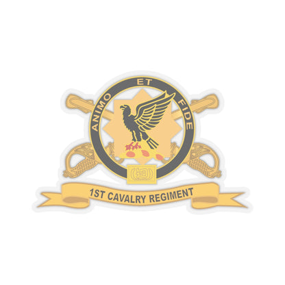 Kiss-Cut Stickers - Army - 1st Cavalry Regiment w Br - Ribbon X 300