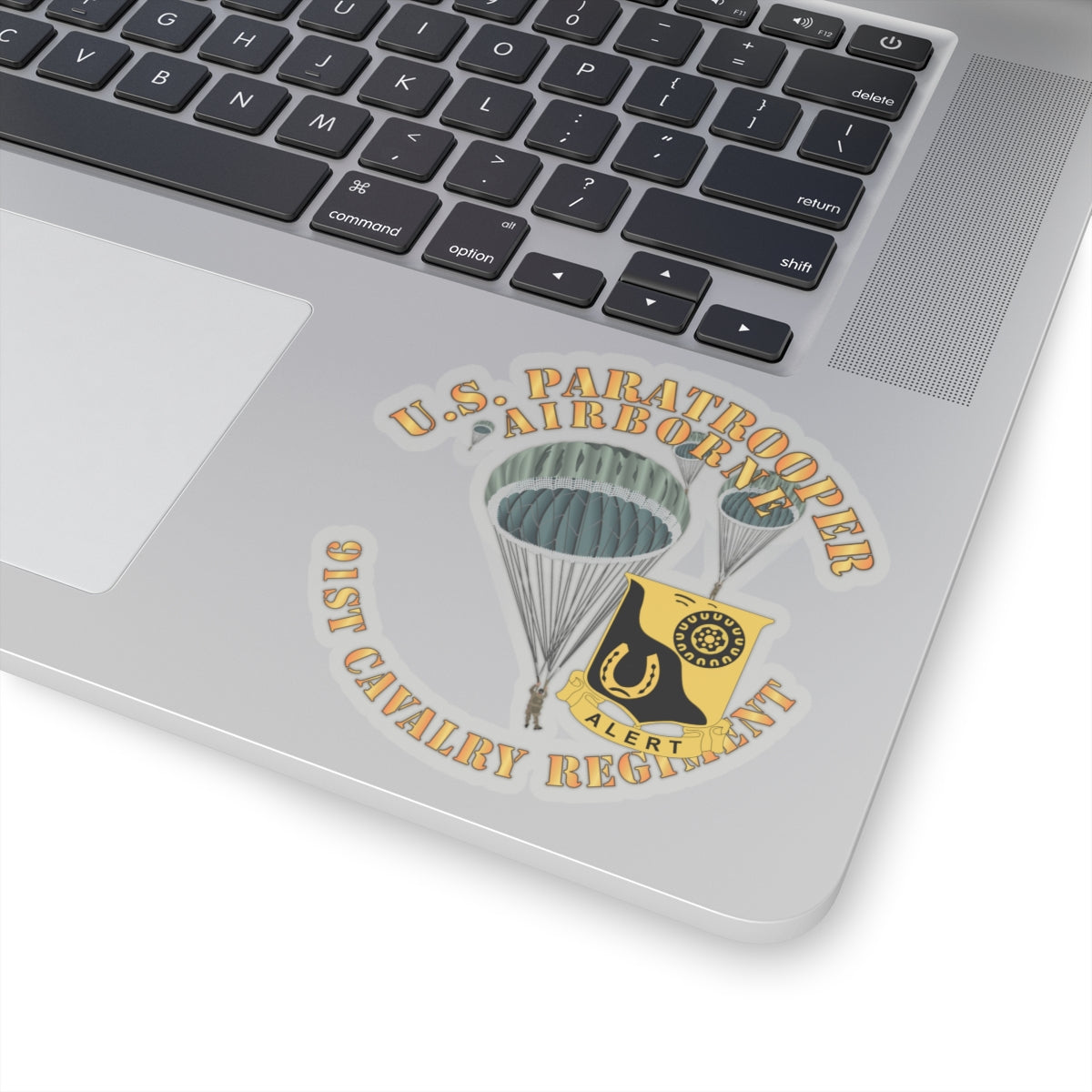 Kiss-Cut Stickers - Army - US Paratrooper - 91st Cavalry Regiment X 300