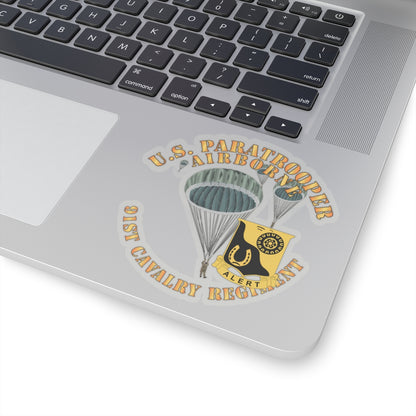Kiss-Cut Stickers - Army - US Paratrooper - 91st Cavalry Regiment X 300