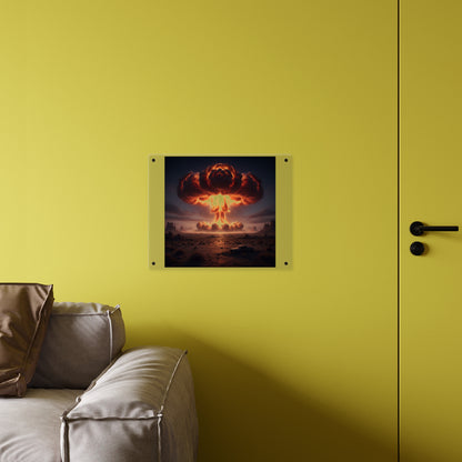 Acrylic Wall Art Panel - Atomic Blast in the desert