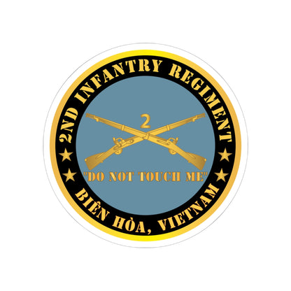 Kiss-Cut Stickers - Army - 2nd  Infantry Regiment Branch - Do Not Touch Me - Bien Hoa, Vietnam