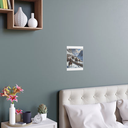 Indoor and Outdoor Silk Posters - Hannibal Crossing the Alps to Atttack Rome