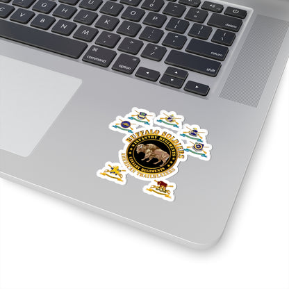 Kiss-Cut Stickers - Army - Buffalo Soldiers - Infantry - Cavalry Regiments - All DUIs