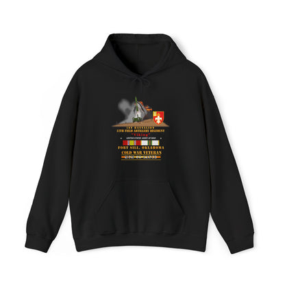 Unisex Heavy Blend™ Hooded Sweatshirt - Army -  1st Bn, 12th FAR, Ft Sill, OK, MGM 52 - Lance - COLD X 300