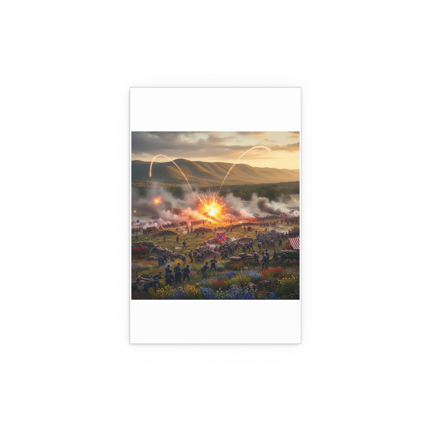 Indoor and Outdoor Silk Posters - US Civil War Battle - Battle of Kennesaw Mountain Georgia