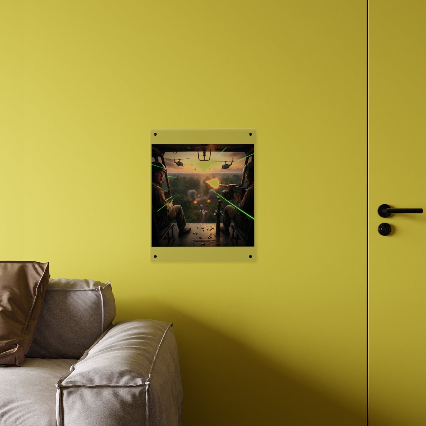 Acrylic Wall Art Panel - VIetnam Hot LZ from Side Door