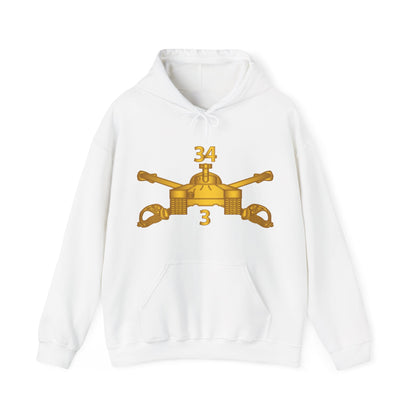Unisex Heavy Blend™ Hooded Sweatshirt - Army - 3rd Bn 34th Armor - Armor Branch wo Txt