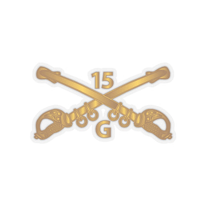 Kiss-Cut Stickers - Army - G Troop - 15th Cavalry Branch wo Txt