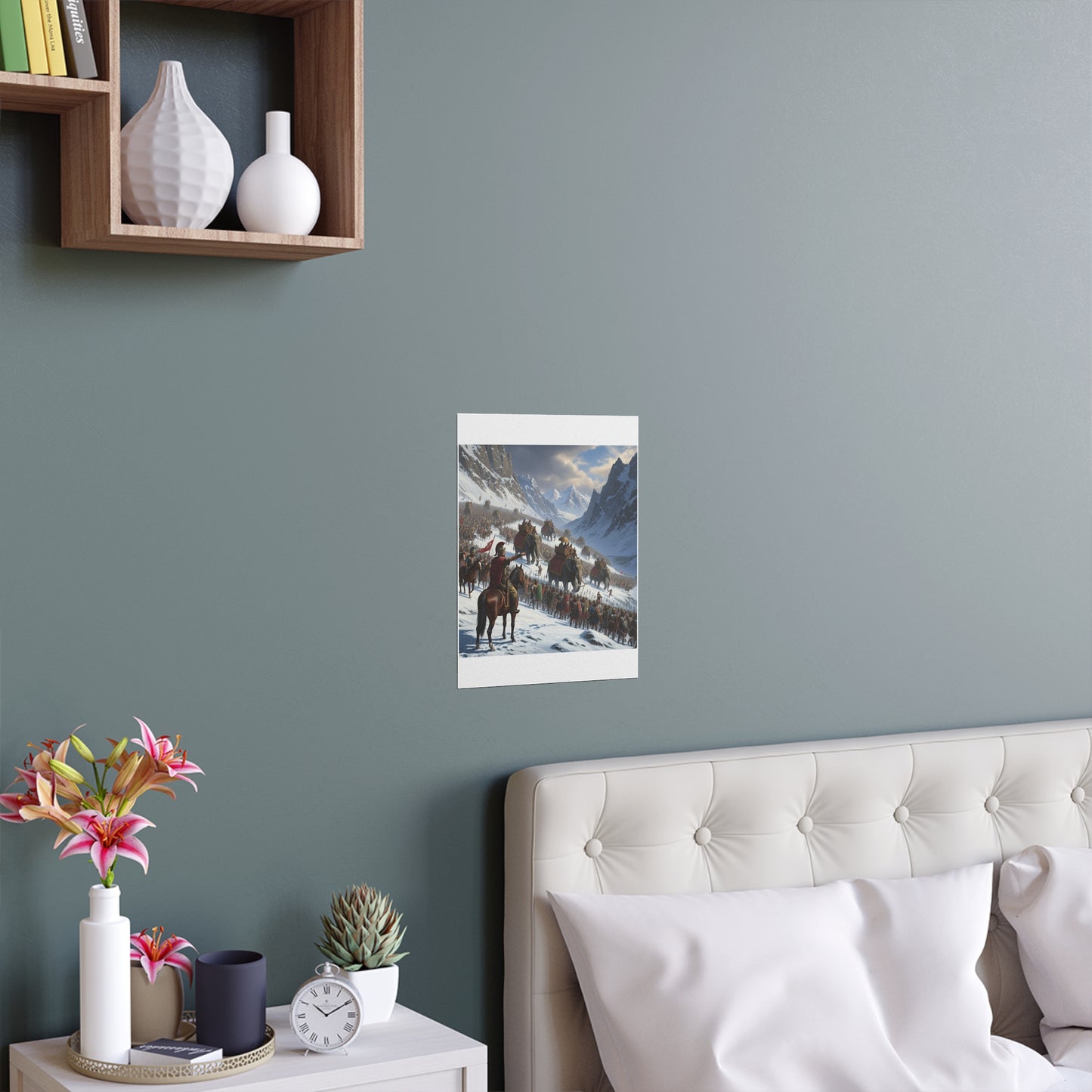 Indoor and Outdoor Silk Posters - Hannibal Crossing the Alps to Atttack Rome