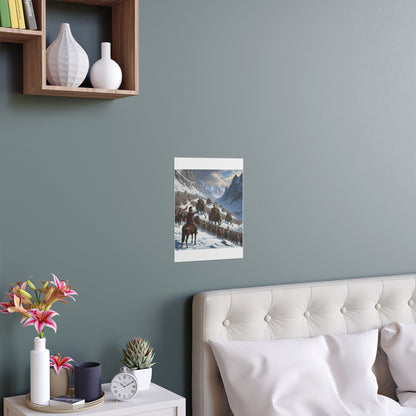 Indoor and Outdoor Silk Posters - Hannibal Crossing the Alps to Atttack Rome