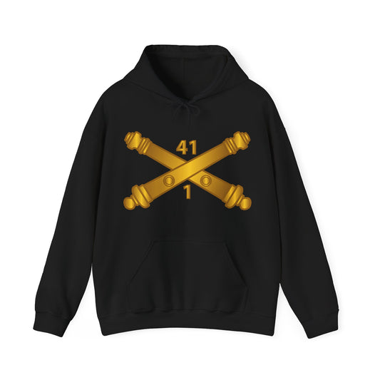 Unisex Heavy Blend™ Hooded Sweatshirt - Army - 1st Bn 41st Artillery  w Branch X 300