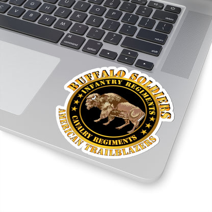Kiss-Cut Stickers - Army - Buffalo Soldiers - Infantry - Cavalry Regiments