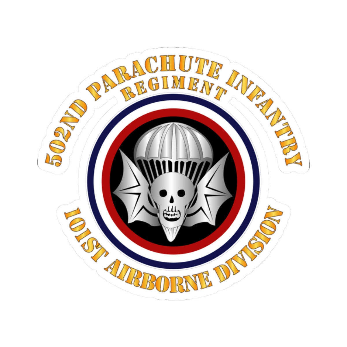 Kiss-Cut Stickers - Army - 502nd PIR - 101st Airborne Division