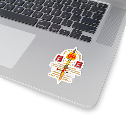 Kiss-Cut Stickers - Army - Cold War Vet - 1st Missile Bn, 333rd Artillery 40th Artillery Group - Germany - Firing Missile  w COLD SVC