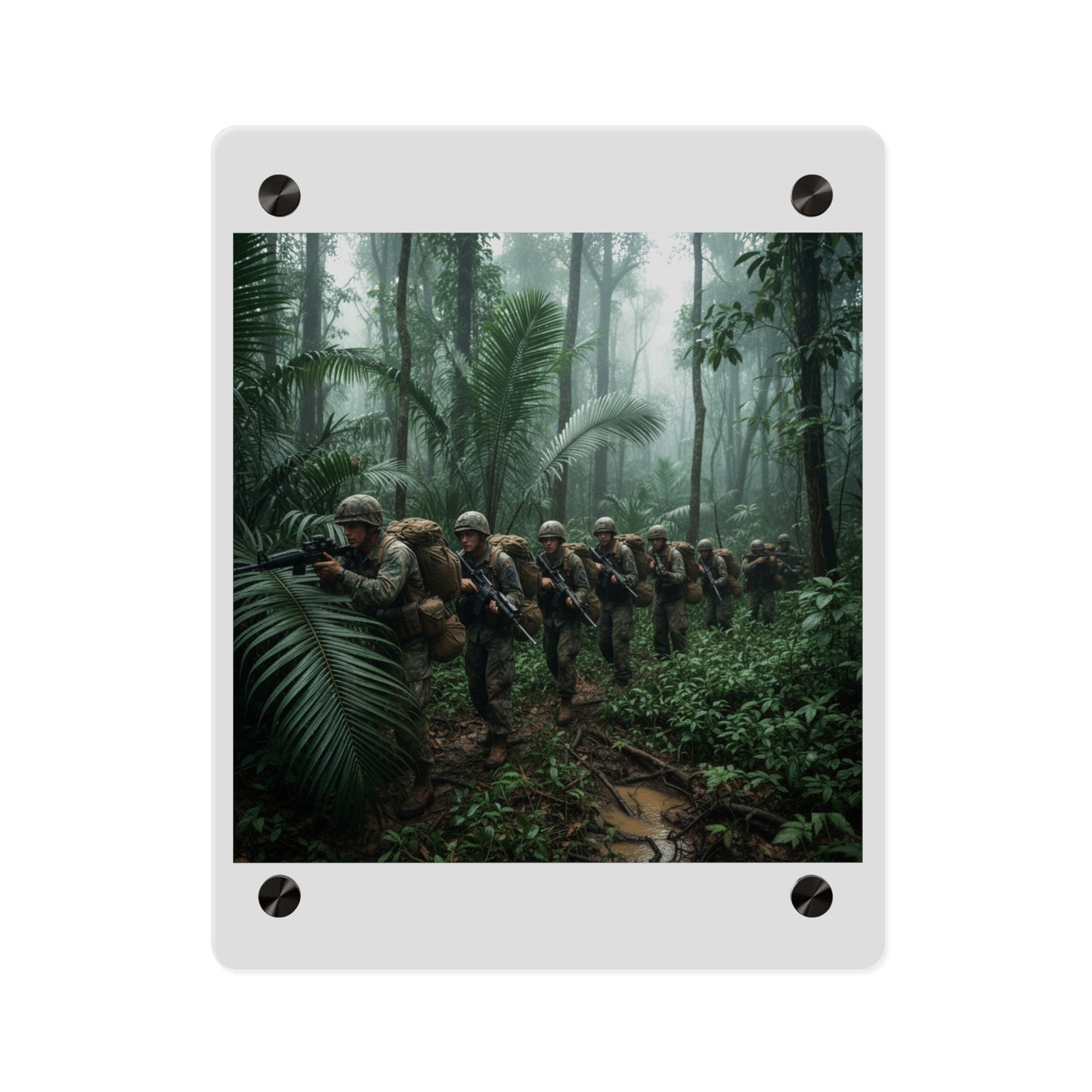 Acrylic Wall Art Panel - Jungle Patrol - Vietnam