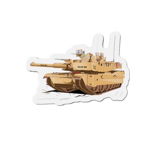 Tank Die-Cut Magnets - M1A1 - Abrams Tank