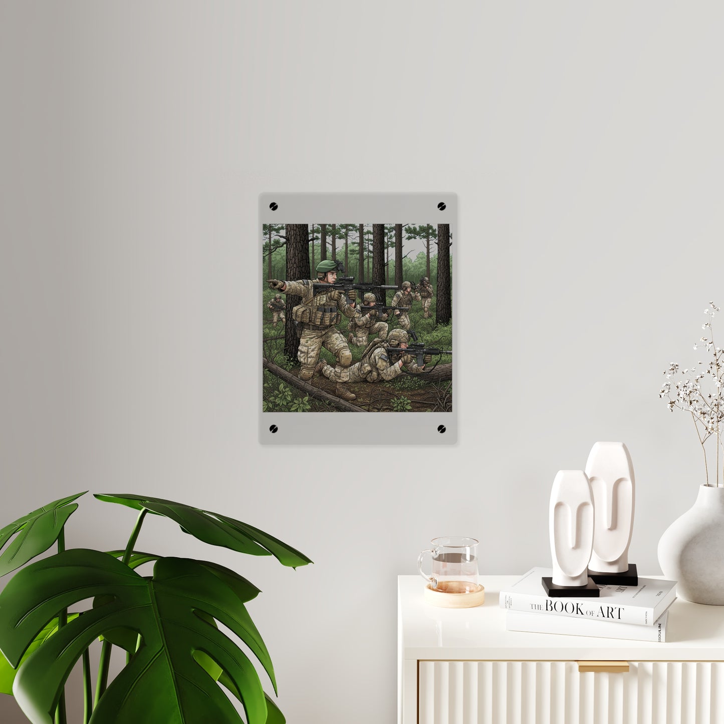Acrylic Wall Art Panel - Special Forces training at McKall
