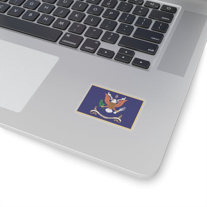 Kiss-Cut Stickers - Regimental Colors  - 10th Infantry Regiment  X 300