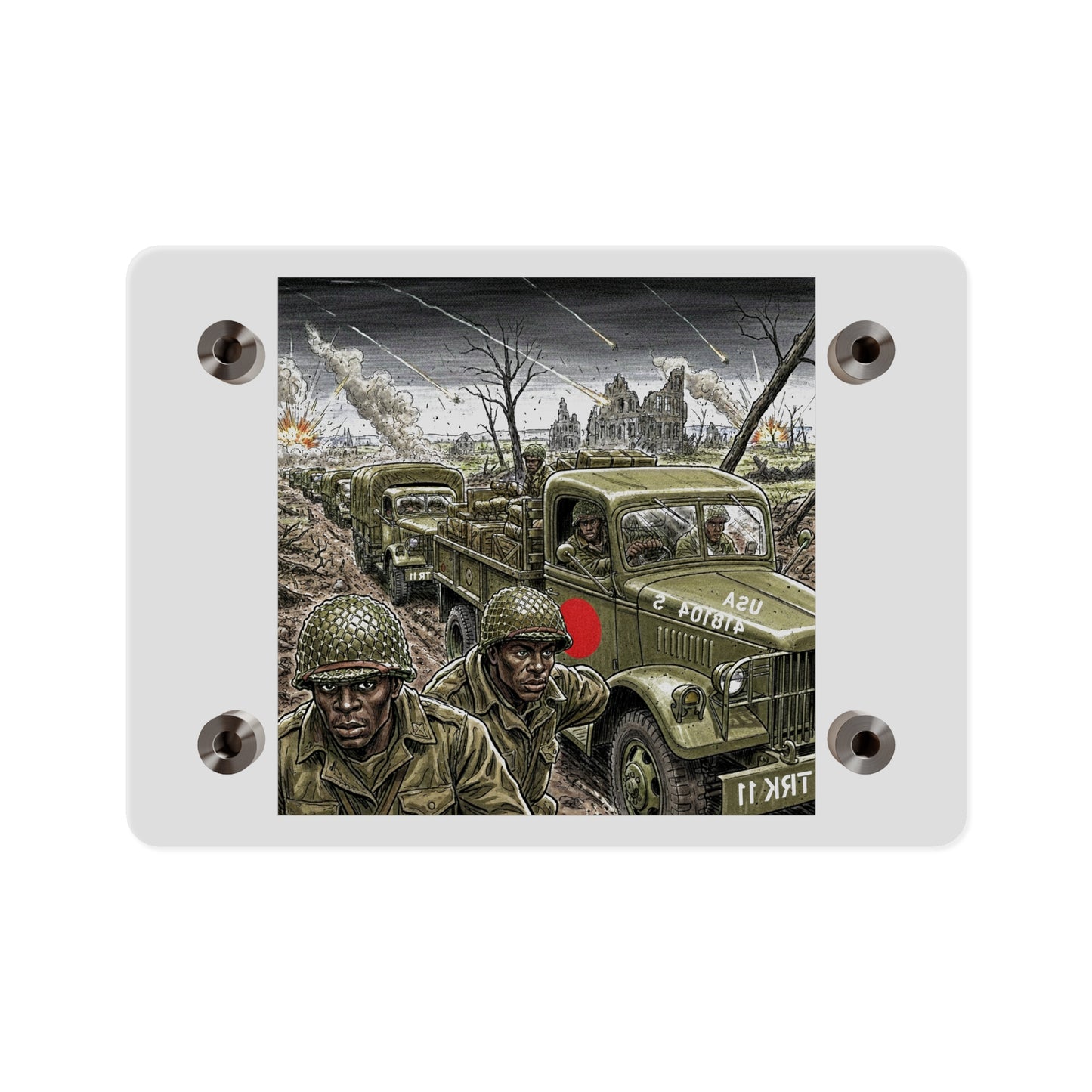 Acrylic Wall Art Panel - RedBall Express w RB