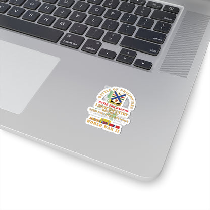 Kiss-Cut Stickers - Army - Battle for Philippines - 130th Infantry Regiment - 33rd Infantry Division w PAC - PHIL SVC