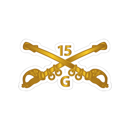 Kiss-Cut Stickers - Army - G Troop - 15th Cavalry Branch wo Txt