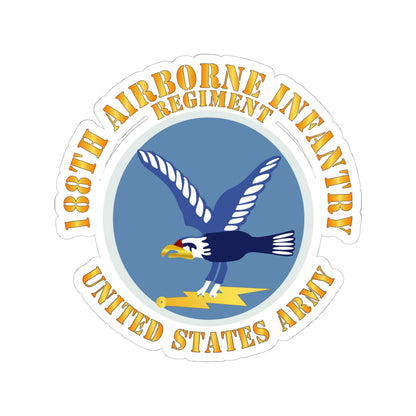 Kiss-Cut Stickers - Army  - 188th Airborne Infantry Regiment - SSI X 300