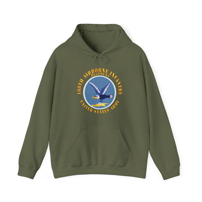 Unisex Heavy Blend™ Hooded Sweatshirt - Army  - 188th Airborne Infantry Regiment - SSI X 300