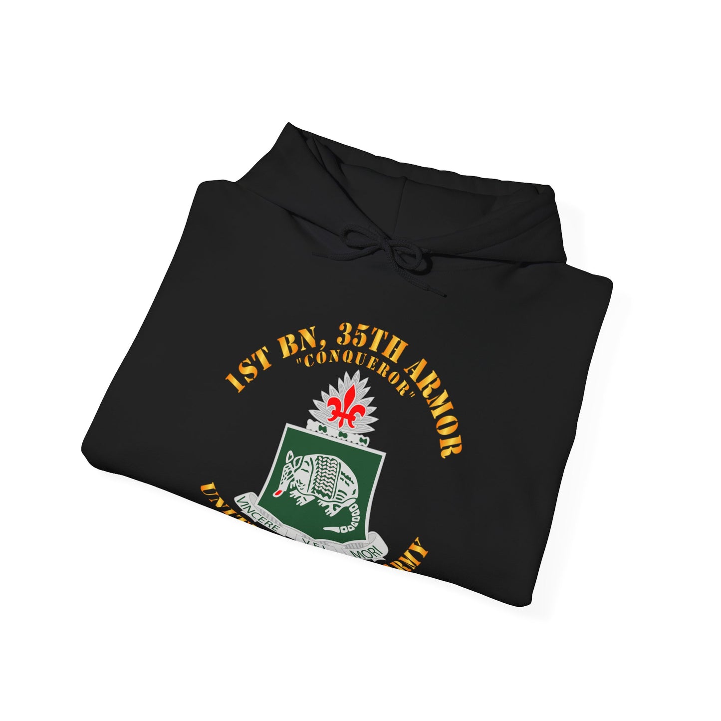 Unisex Heavy Blend™ Hooded Sweatshirt - Army - 1st Bn, 35th Armor - Conqueror - DUI - V1 X 300