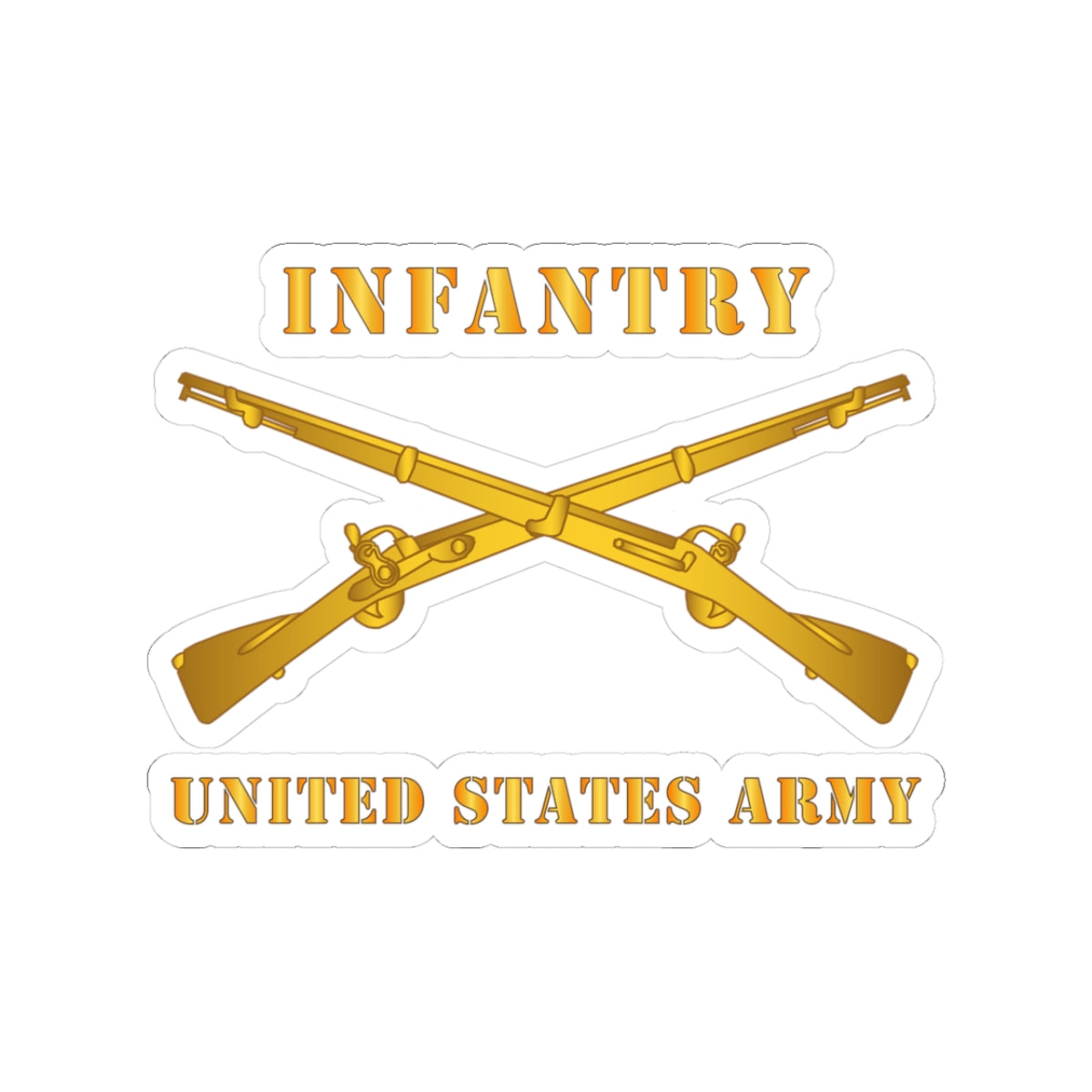 Kiss-Cut Stickers - Army - Infantry - Branch - US Army