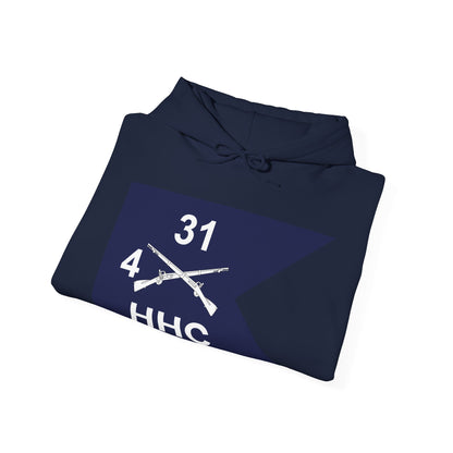 Unisex Heavy Blend™ Hooded Sweatshirt - Army - HHC,  4th Battalion, 31st Infantry Regiment - Guidon X 300