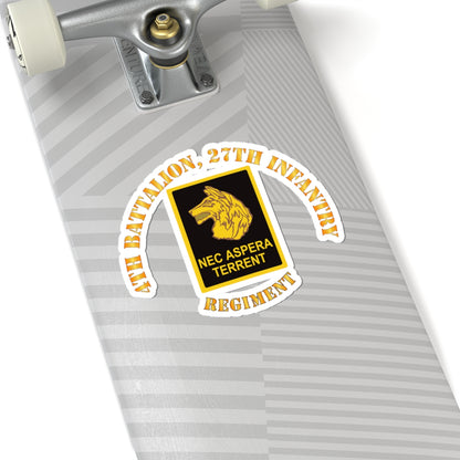 Kiss-Cut Stickers - Army - 4th Battalion 27th Infantry w DUI