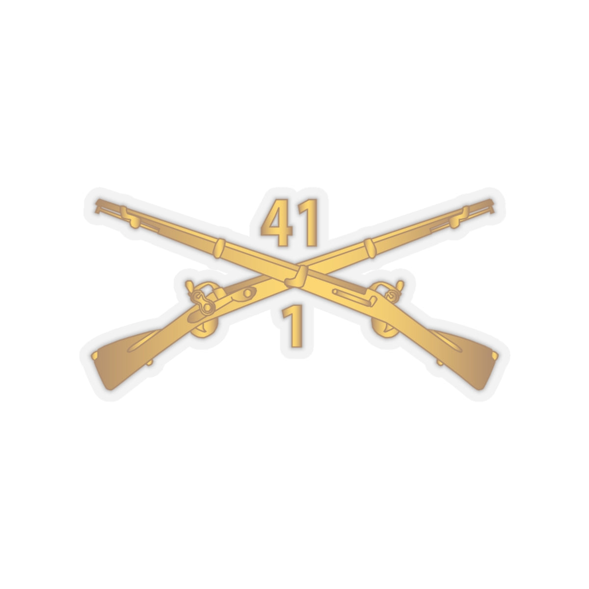 Kiss-Cut Stickers - Army - 1st Bn, 41st Infantry wo Txt
