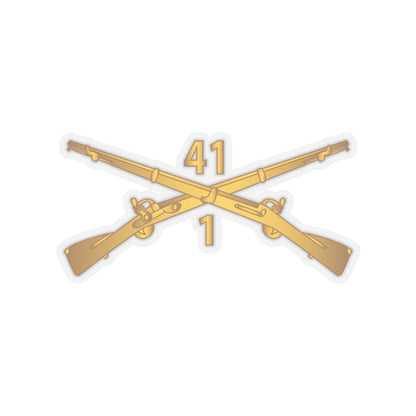 Kiss-Cut Stickers - Army - 1st Bn, 41st Infantry wo Txt