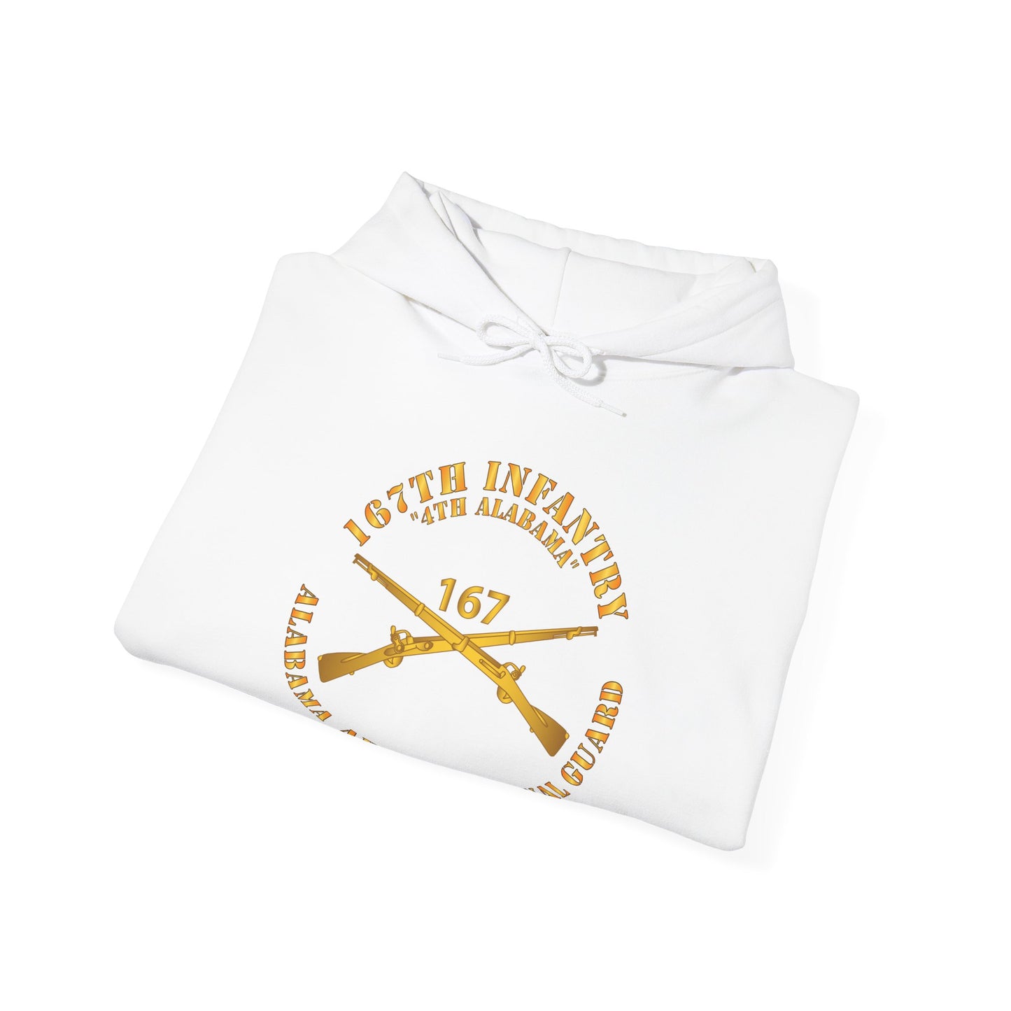 Unisex Heavy Blend™ Hooded Sweatshirt - Army - 167th Infantry - 4th Alabama - ALARNG - Inf Branch X 300