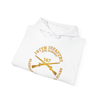 Unisex Heavy Blend™ Hooded Sweatshirt - Army - 167th Infantry - 4th Alabama - ALARNG - Inf Branch X 300