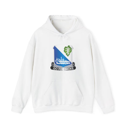 Unisex Heavy Blend™ Hooded Sweatshirt -  Army - 100th Infantry Battalion - DUI wo Txt X 300