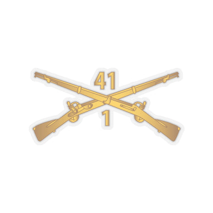 Kiss-Cut Stickers - Army - 1st Bn, 41st Infantry wo Txt