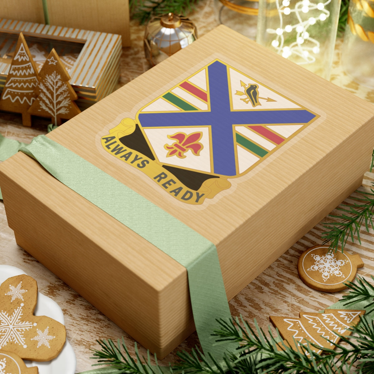 Kiss-Cut Stickers - 130th Infantry Regiment - DUI wo Txt