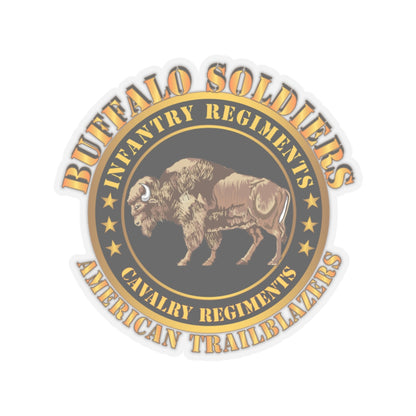 Kiss-Cut Stickers - Army - Buffalo Soldiers - Infantry - Cavalry Regiments