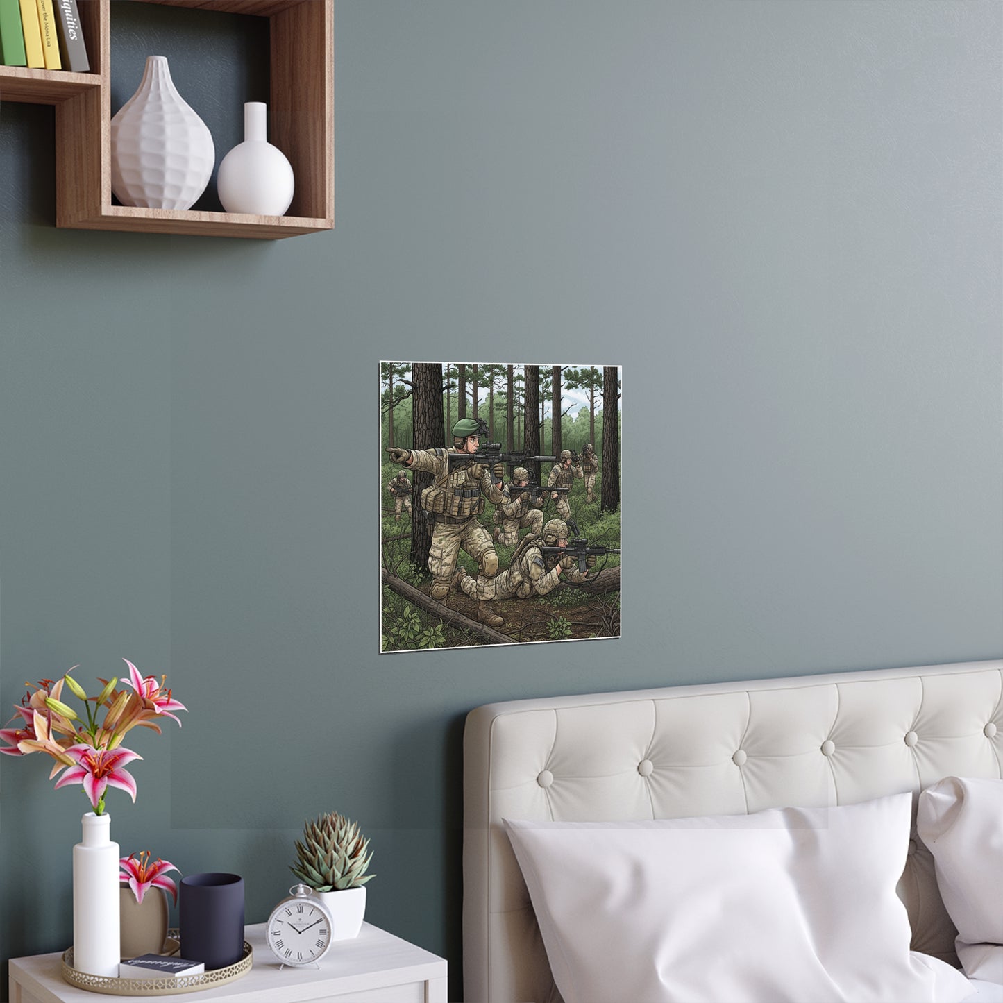 Indoor and Outdoor Silk Posters - Special Forces training at McKall