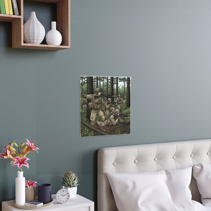 Indoor and Outdoor Silk Posters - Special Forces training at McKall