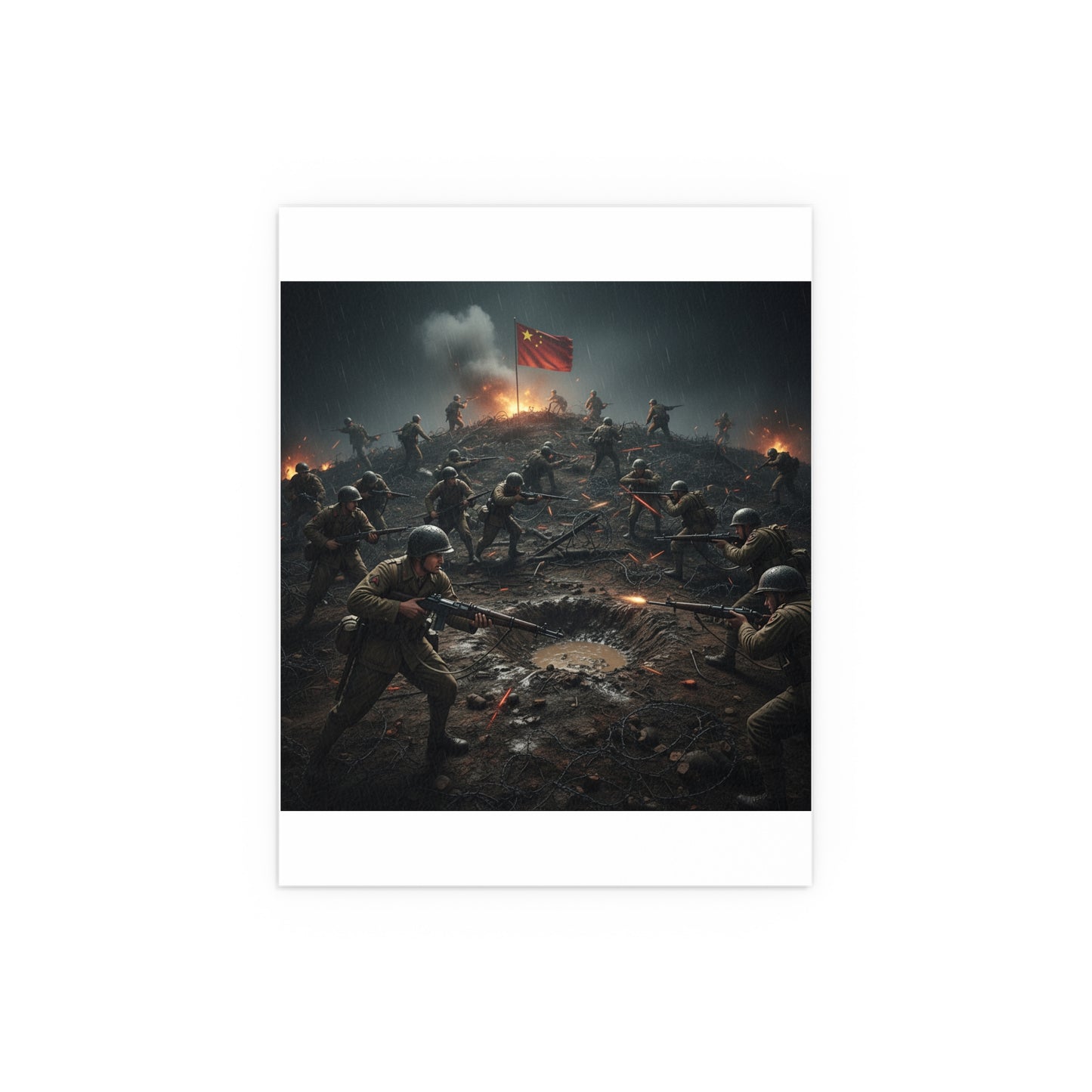 Indoor and Outdoor Silk Posters - PorkChop Hill - Korean War