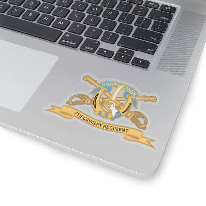 Kiss-Cut Stickers - Army  - 7th Cavalry Regiment w Br - Ribbon X 300